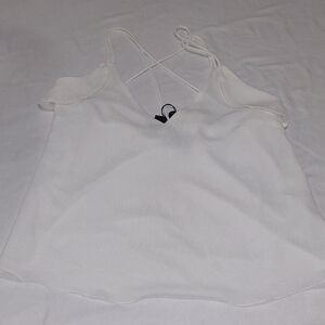 BOBO Choses  OFF White Camisole Top Size M.Criss Crosses Showing your Back .